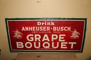 Vintage c.1930 Anheuser Busch Grape Bouquet Budweiser Beer 39