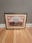 Vintage 1980s Budweiser Beer Clydesdale Anheuser Busch Picture Sign 21x25