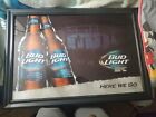 UFC MMA Bud Light Beer Mirror Sign Ultimate Fighting 34x24 Bar mancave pub htf