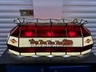 Vintage Budweiser Beer Clydesdales Stained Glass Pool/Billiards Table Light Lamp