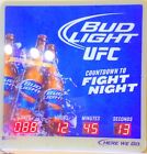 Budweiser - UFC schedule clock electric sign