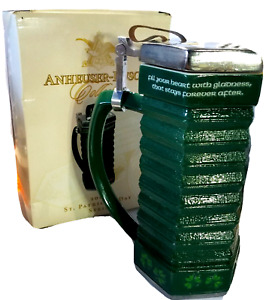 2008 Anheuser Busch CS679 Budweiser St Patrick's Day Lidded Beer Stein COA