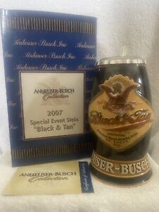 Anheuser Busch 2007 Special Event Stein “Black & Tan” CS689 (signed)