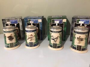 lidded beer steins entire ducks unlimited series flyway budweiser mint NIB