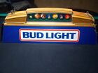 Vintage 1983 Budweiser Bud Light Beer Pool Billiards Table Light Cue Budwieser