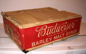 Prohibition Era BUDWEISER Anheuser Busch BARLEY MALT SYRUP Can Box Case RARE