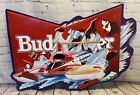 Vintage Budweiser Beer Sign Hydroplane Boat Racing Miss Budweiser Bernie Little