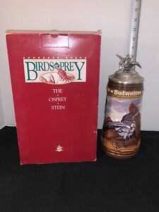 Anheuser Busch Birds Of Prey The Osprey Stein w/ COA, Tag & Original Box Germany