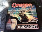 Vintage Bud Light Oregon 18 X 18 Lighted Sign VGC