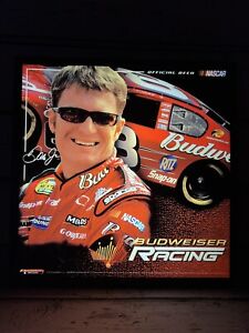 2005 Anheuser-Busch Budweiser Racing Dale Earnhardt Jr. Lighted Beer Sign Décor