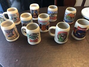 Budweiser State Special Event Stein Lot of Ten Anheuser Busch Rare Free Shipping