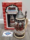 Anheuser Busch The Budweiser Clydesdales Holiday Lidded Stein CS444