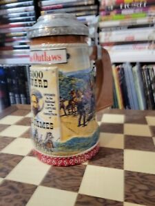 Anheuser-Busch Budweiser Famous Outlaws Jesse James Stein CS601 c.2005