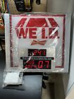 2014 Budweiser Beer We ID Clock w/Date & Time Led Lighted Beer Sign Man Cave Bar