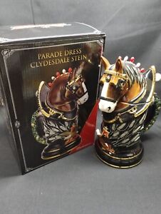 BUDWEISER Limited Edition PARADE DRESS CLYDESDALE Beer Stein in Original Box