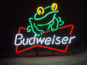 Budweiser Frog neon sign used working local pick up...Atlanta, Ga