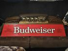 Vtg Anheuser-Busch BUDWEISER BEER Clydesdales Hanging Pool Table Bar Light 40