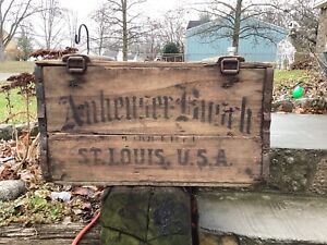 Original 1913 Anheuser Busch beer crate