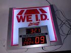 2015 Budweiser Beer We ID Clock w/Date & Time Led Lighted Beer Sign Man Cave Bar