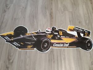 Miller Genuine Draft Bobby Rahal RARE Large Metal INDY 500 Sign MINT Bar Sign