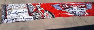 BUDWIESER STURGIS 70TH RALLY BANNER SIGN FLAG VINYL  4'X20' COLLECTOR BEER