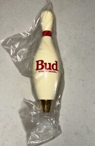 Vintage Bud Bowling Pin Beer Tap Handle With Original Box SEALED!!! Budweiser ?