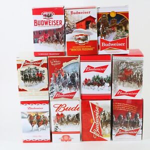 Budweiser Holiday Stein Collector Series 2010 - 2020 11 12 13 14 15 16 17 18 19