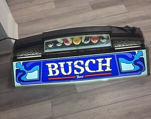 RARE Busch Beer 1990 Pool Billiards Table Light