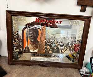 Budweiser Great Kings of Africa _ Mirrored Wallhanging _ Shaka King of the Zulus