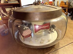 Vintage Budweiser World Champion Clydesdale Team Hanging Light-up Rotating Light