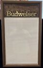 Vintage Budweiser Clydesdale Menu Board Sign Man Cave Bar Advertising Minty!