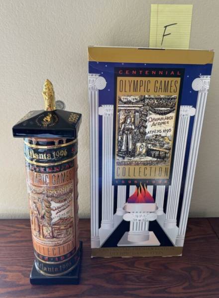 BUDWEISER ANHEUSER BUSCH 1996 OLYMPIC GAMES CENTENNIAL STEIN TALL BOXED