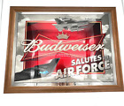 Budweiser Salutes The U.S. Air Force Mirror Sign 20x26 Military Framed Planes