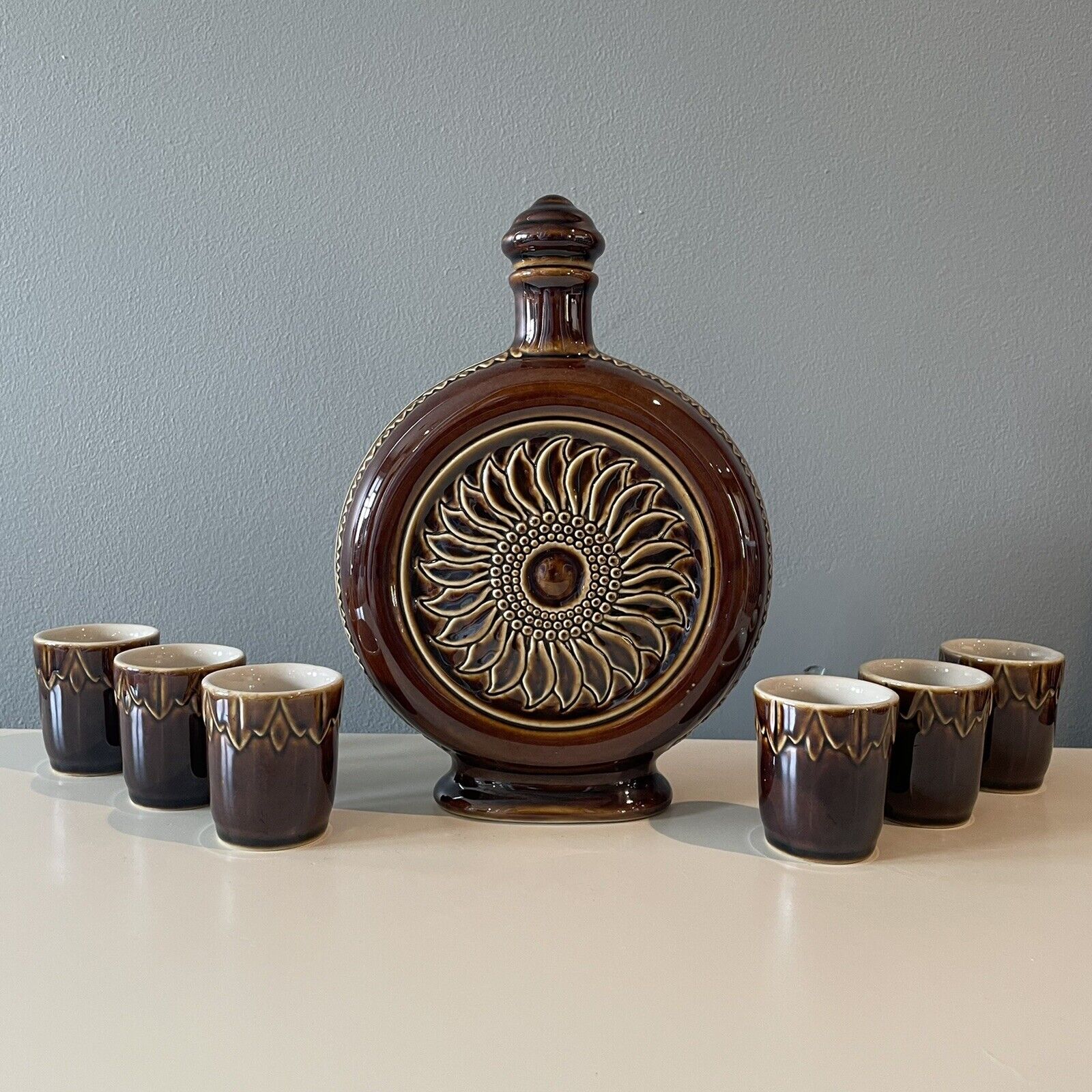VINTAGE CS36 BUDWEISER CS36 CANTEEN DECANTER SET CERAMARTE ORIGINAL RARE 1970’s