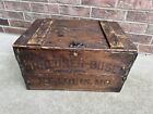 1920 Prohibition Era Anheuser Busch Wooden Beer Crate St. Louis MO 100 Years Old