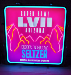 Bud Light Seltzer Superbowl LVII 57 Led Bar Sign. Chiefs vs. Eagles Mancave Gift