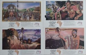 Budweiser GREAT KINGS AND QUEENS OF AFRICA Vtg Posters 20 x 12 1/2 - #1-28