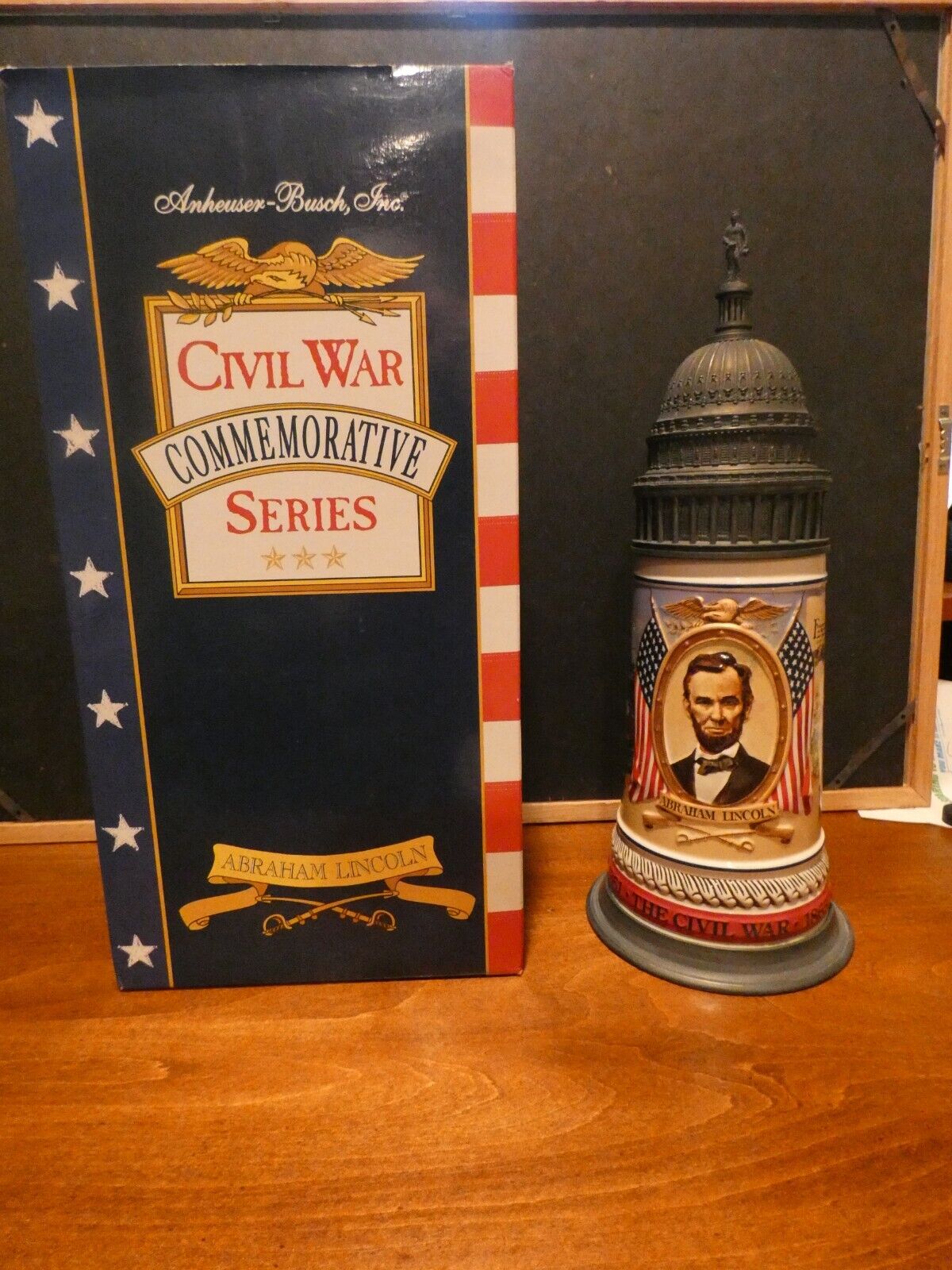 Anheuser Busch The  Civil War Commemorative Series Abraham Lincoln Stein  09299