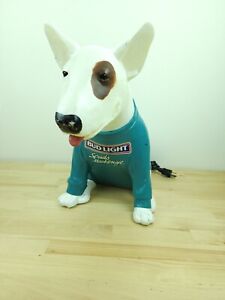 Vintage 1987 Bud Light Spuds Mackenzie Blow Mold Bar Lamp Working Nice Condition