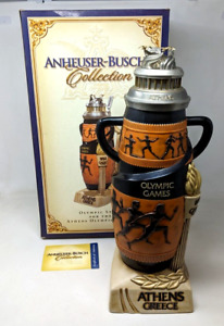 Vintage 2004 Anheuser Busch Athens Olympic Games Budweiser Beer CS596 Stein AB23