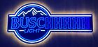 BUSCH LIGHT BEER BUSCHHHHH LED LIGHT UP SIGN MAN CAVE GAME ROOM BAR GARAGE DECOR