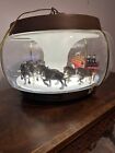 Vintage Budweiser Lighted World Champion Clydesdale Team Parade Carousel Globe