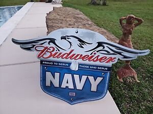 Budweiser Beer Eagle NAVY 