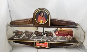 BUDWEISER CLYDESDALE STAGECOACH BAR LIGHT POOL TABLE LIGHT