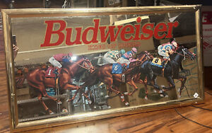 framed vintage budweiser 