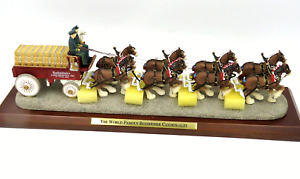 Vintage Budweiser Clydesdale Hitch Figurine 1997 No. 444/1000 w/ Original Box