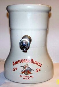 Anheuser-Busch Stoneware Syrup Dispenser St. Louis, Missouri by CORDLEY & HAYES