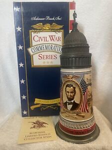 Anheuser Busch Civil War Commemorative Series Abraham Lincoln Stein CS189