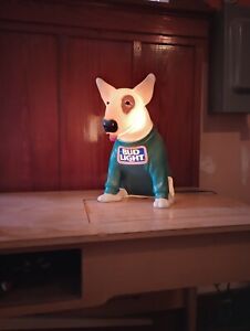 Rare 1986 Spuds Mackenzie Bud Light Beer Bar Lamp Dog Blow Mold Anheuser Busch!