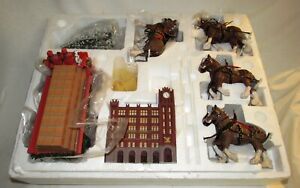 BUDWEISER CLYDESDALE WOODCUT ANNIVERSARY IN BOX #1322 OF 2500 MADE BY HAWTHORNE